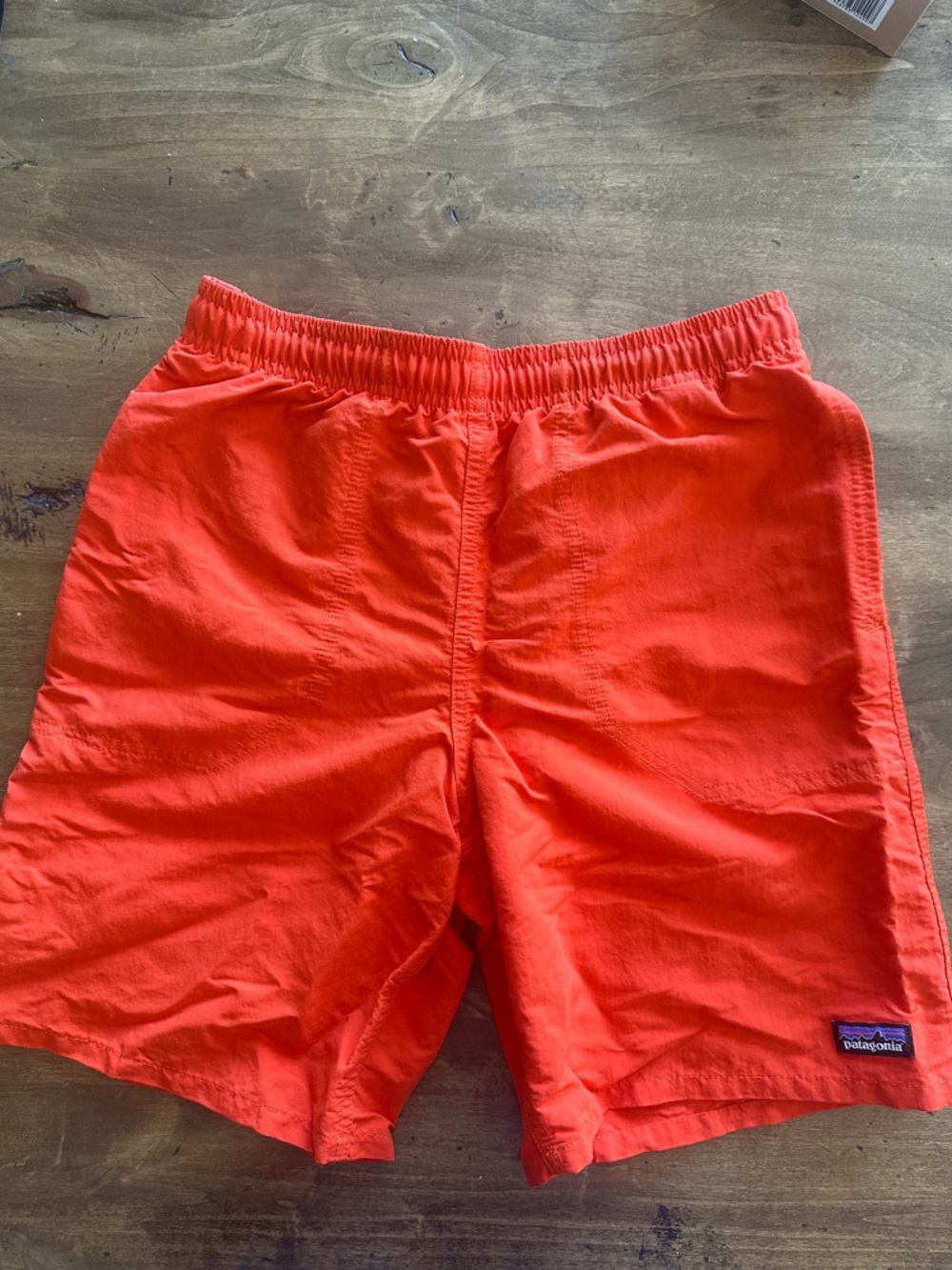 Patagonia Kids Bright Orange Athletic Swim/Run Shorts